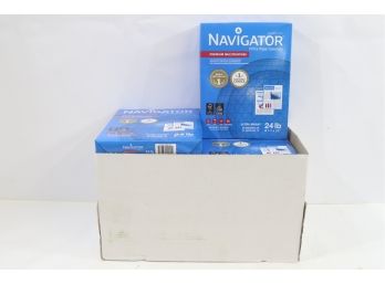 10 Reams Of Navigator Copy & Multipurpose Paper - 97 Ultra Bright- 8.50' X 11' - 24 Lb