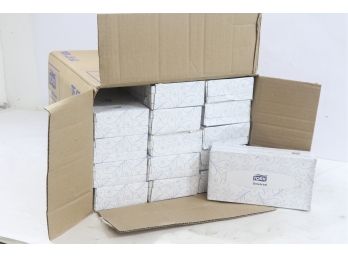 30 Boxes Of Tork Universal Facial Tissue, Flat Box, 2-Ply, White