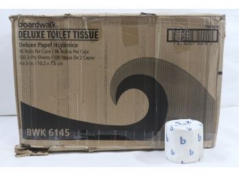 96 Rolls Of Boardwalk Deluxe Toilet Tissue. 2-ply 500/sheets