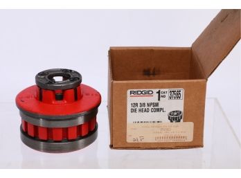 Ridgid 12-R NPSM-3/8 3/8 In. 12-R Exposed Manual Ratchet Threader Die Head -New