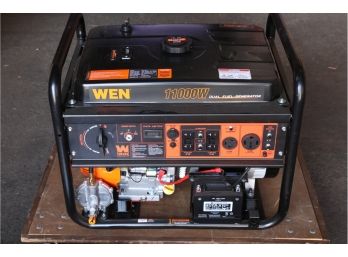 WEN 11,000-Watt 120V/240V Dual Fuel Portable Generator With Wheel Kit And Electric Start