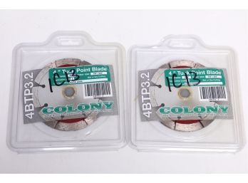 2 Colony 4' Tuck Point Blades #4BTP3.2 - 7/8 Or 5/8 Arbor - New