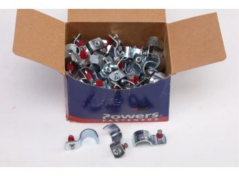 Powers 3/4' Drive Pins With Attached Conduit Retaining Clip - New - Approximately 100 Pcs