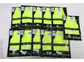 11-  ML Kishigo High Visibility Safety Vests - Medium