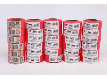 30 Rolls - Irwin Strait-Line Flagging Tapes, Fluorescent Red, 150' Length