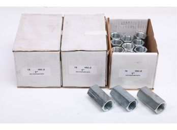 3 Boxes Of 1' Hex Coupling Nuts