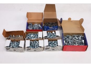 Mixed Lot Of Hex Bolts, Washers, Screws, & Self Tap Hanger Screws