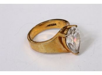 14k GE Marked Women's Rings With Gemstone