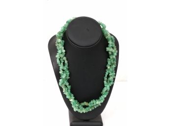 Large Heavy 20' Long Jade Necklace