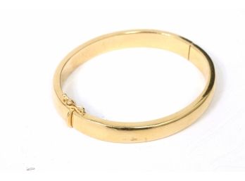 European 14k GOLD Hinged Cuff Bracelet