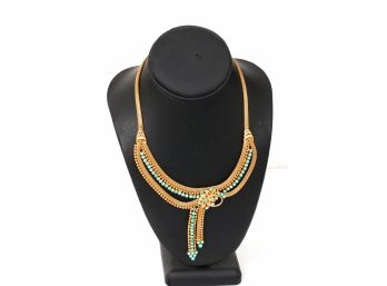 Gorgeous Custom Made 18K GOLD European Necklace - Maker Mark Visible
