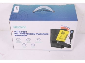 Belmint Leg & Foot Air Compression Massager With 3 Heat Settings, 6 Massage Mode