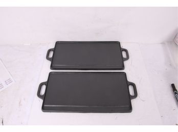 2 Cast Iron Reversible Grill Plate 20 Inch Flat Cast Iron Skillet Griddle