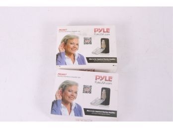 2 Pyle PHLHA57 Digital Hearing Assistance Aid Amplifier, Rechargeable Battery