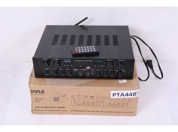 Pyle PTA44BT 4-Ch. Bluetooth Amplifier Stereo Receiver System, With FM Radio