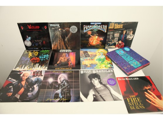 Approx 20 Miscellaneous VTG Vinyl (Mostly) Rock/Metal Albums- Some Sealed & Promos- Warlock, Billy Idol, Etc.