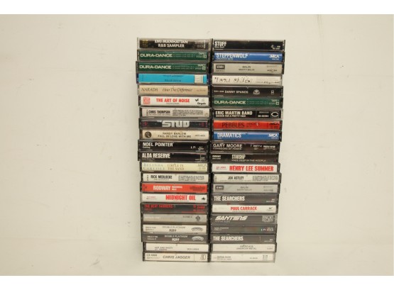Approx. 40 Vintage Cassette Tapes ~ Mixed Genres