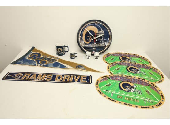 Miscellaneous St Louis Rams Memorabilia Lot