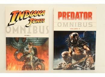 2 Omnibus Graphic Novels: Predator & Indiana Jones
