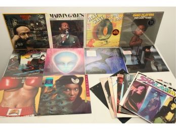 20 Mixed Genre ~ Vintage Vinyl Records: R & B, Dance, Pop, Etc. ~ Some Sealed/Promotional Use Only
