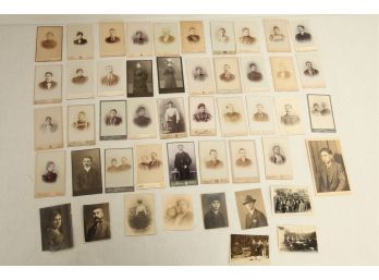 Large Antique Cabinet Card & Photo Lot
