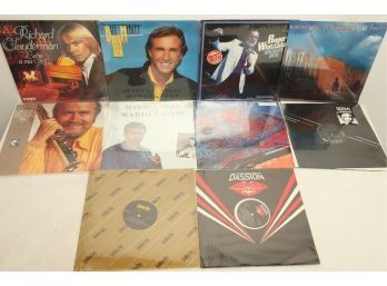 10 Vintage Vinyl LP's In Factory Shrink ~ Various Genre's: Richard Clayderman, Billy Medley, Nona Hendryx, Etc