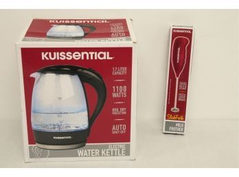 Kuissential Electric Kettle & Electric Milk Frother (Slick Froth)