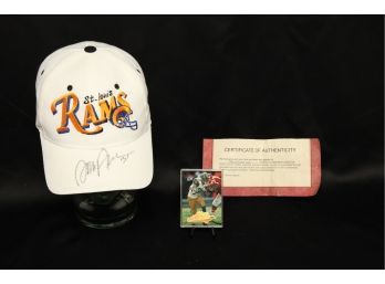 NFL ~ St Louis Rams Autographed Cap Adam Archuleta W/Card & COA