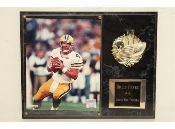 Brett Farve #4 Green Bay Packers Plaque
