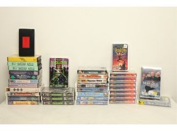 40 Sealed VHS Tapes: Cathy Rigby Is Peter Pan, Moby Dick, Treasure Island, Fantasia & More!!