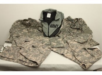Military BDU's In Digital Multi-Cam ~ 2 Shirts, 2 Pants, & 1 PFU Jacket