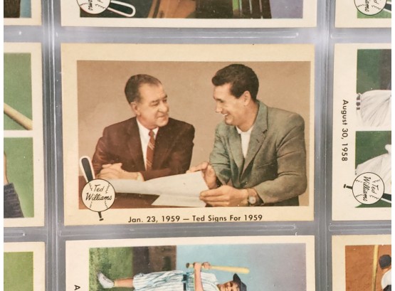 Authentic Rare Complete Set Of 80 1959 Fleer Ted Williams Baseball Cards