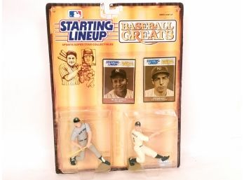 Starting Lineup Baseball Greats Mickey Mantle And Joe Dimaggio Figures In Box