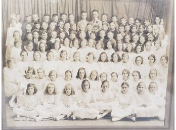 Large 8' X 10' Antique Photo Of School Children