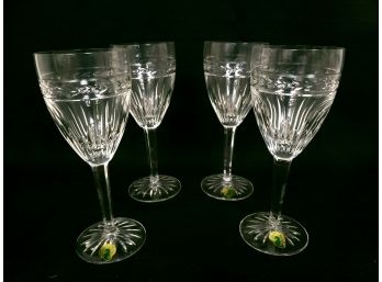 Set Of 4 Waterford Stemware Glasses In New Condition