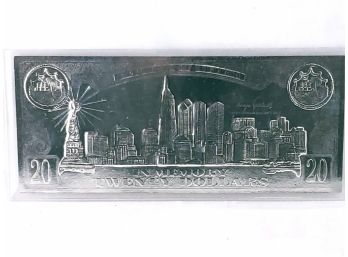 September 11 Memorial 20 Dollar Bill