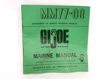 1964 GI Joe Figure Marine Manual