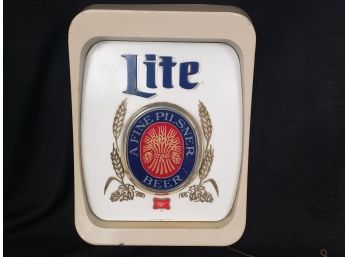 Vintage Lighted Mikey Light Beer Bar Sign