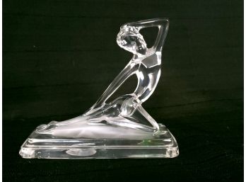 Kristal Color Art Deco Crystal Woman Figure Made In Italy