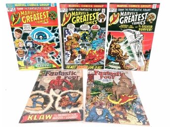 5 Marvel Silver Age Comics Fantastic Four #56 And 84, Greatest Comics