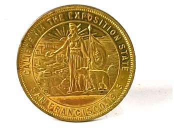 1915 California Panama Canal Completion Token