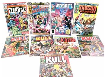 9 Marvel. Omits, Kull,  Ka-zar #1 Micronauts #1 And More