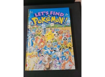 Vintage Lets Find Pokemon Book - Includes Pokedex On The Inside Cover