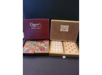 2 Vintage Sets Of Playing Cards Caspari And Congress
