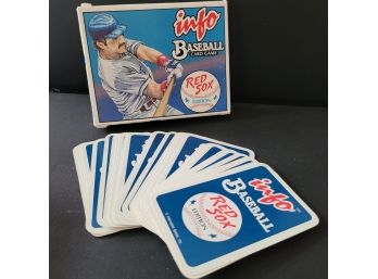 Info Baseball Card Game Set  - Boston Red Sox - Unused