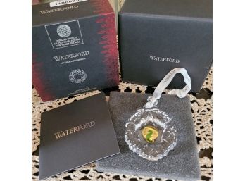 NEW IN BOX WATERFORD CRYSTAL MINI WREATH CHRISTMAS ORNAMENT