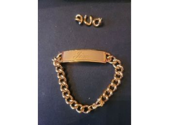 Vintage Gold Speidel U.S.A. Mens Bracelet 'Jim'