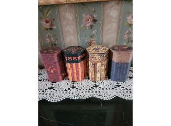 Lot Of 4 NEW Large Pillar Candle Box Or Gift Box - Great For Home Or Resale