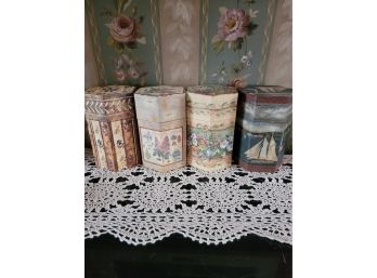Lot Of 4 NEW Large Pillar Candle Box Or Gift Box - Great For Resale