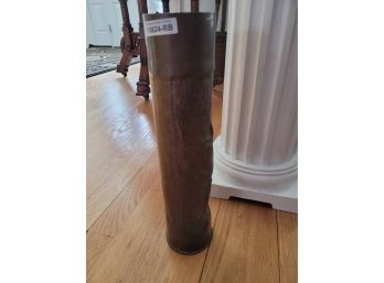 Antique Large Trench Art Artillery Shell Tulip Design